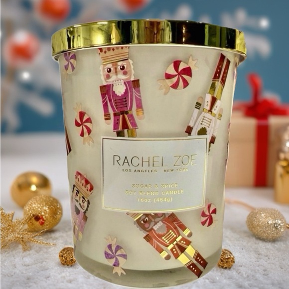 NWT! 🎅🏼 Rachel Zoe 16 oz. NUTCRACKER “Let it Snow” Christmas Holiday candle - Picture 1 of 11
